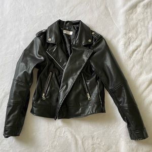 J&M girls faux leather jacket